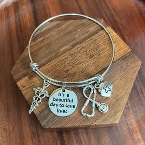 Medical theme charm bracelet